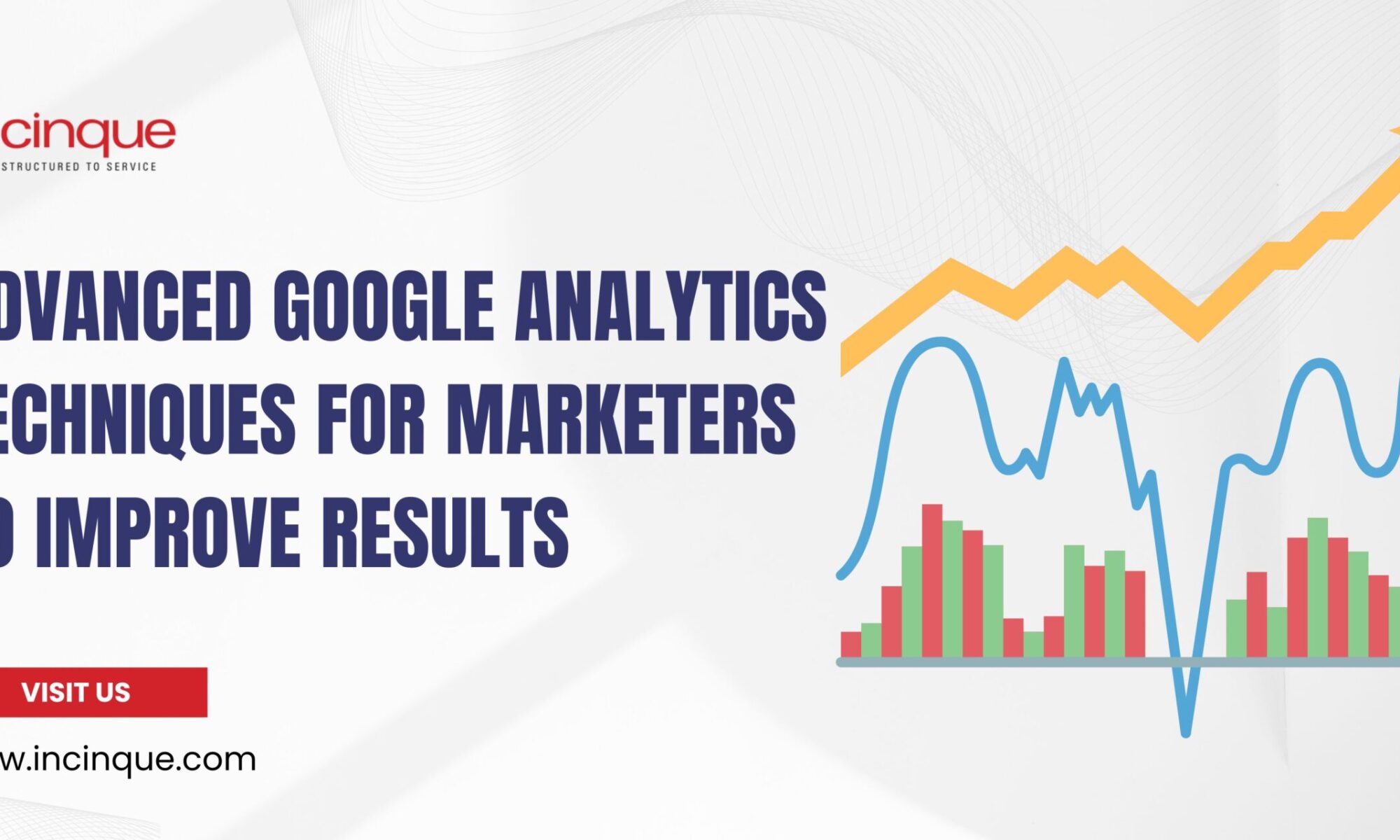 A vibrant multi-line growth chart showcasing upward trending web traffic to represent advanced Google Analytics techniques for marketers.