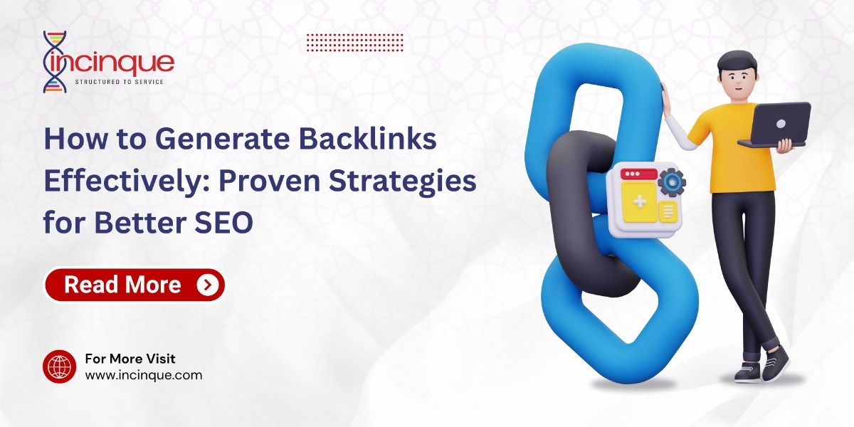 A 3D illustration of a person holding a laptop and leaning against a large interlocking chain icon, representing the importance of building backlinks for SEO authority.